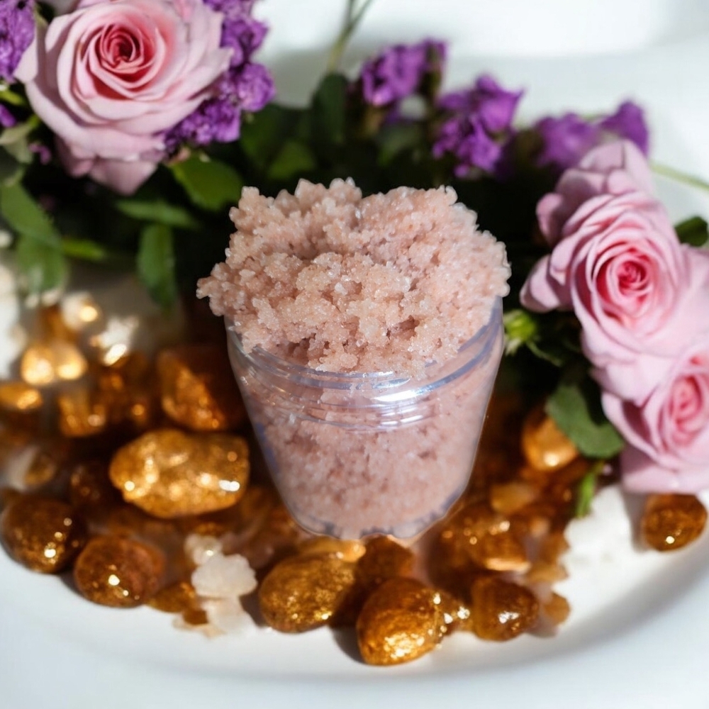 Body Scrub Pink Himalayan Salt Luxury Oils Skincare Beauty Orchid & Vine